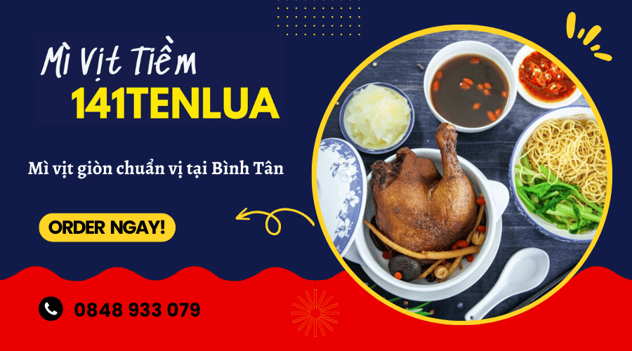 mì vịt tiềm chiên giòn