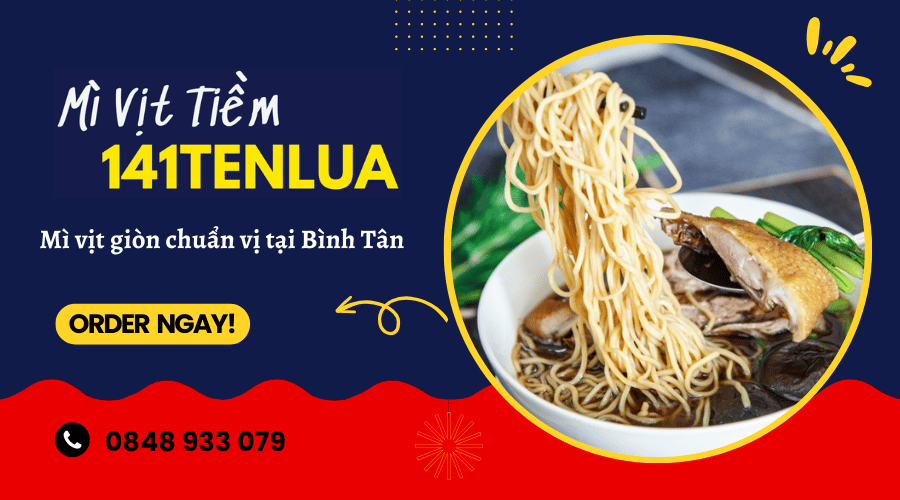 mì vịt tiềm chiên giòn