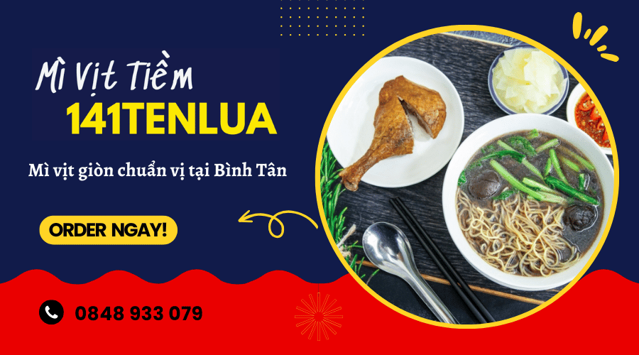 mì vịt tiềm chiên giòn