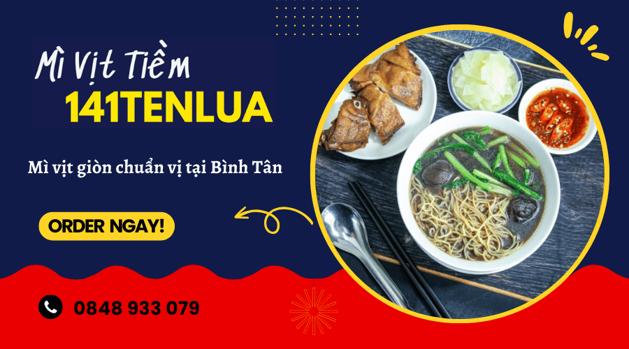 mì vịt tiềm chiên giòn